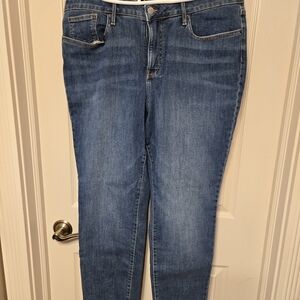 Ricki's Skylar Skinny (High Rise) Blue Jeans - Long Inseam